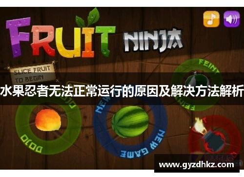 水果忍者无法正常运行的原因及解决方法解析